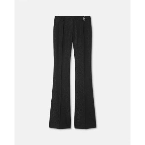 Versace Python Jacquard Wool-Blend Pants