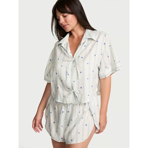Victoria's Secret Modal Cotton Tie-Front Short Pajama Set