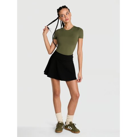 Victoria's Secret All-Day Cotton Foldover Skort