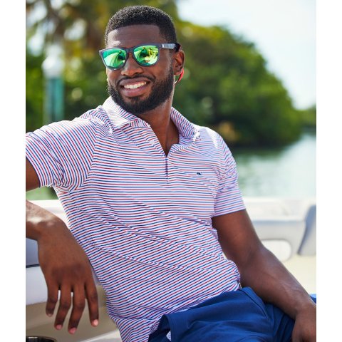 Vineyard Vines Performance Bradley Stripe Polo Shirt