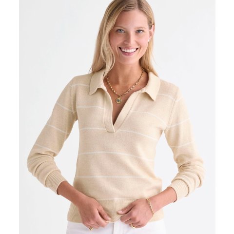 Vineyard Vines Katie Cotton Polo Sweatshirt