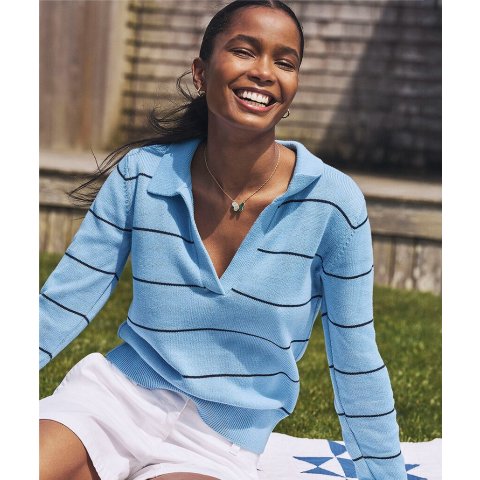 Vineyard Vines Katie Cotton Polo Sweater