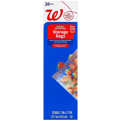 Walgreens Storage Bag Quart