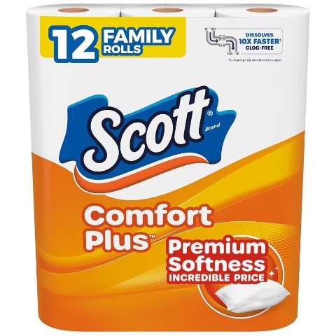 Scott ComfortPlus Toilet Paper 12 Rolls