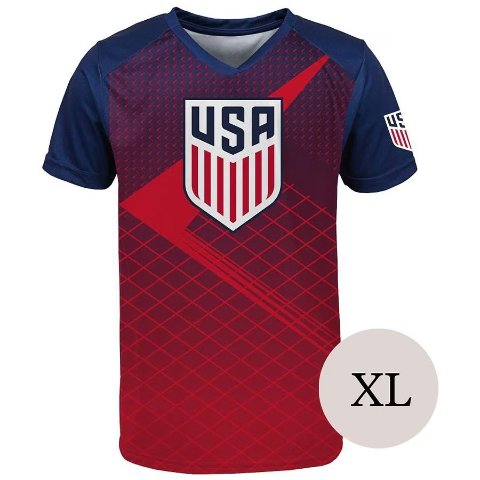 U.S. Soccer Boys Red/Navy Performance Top