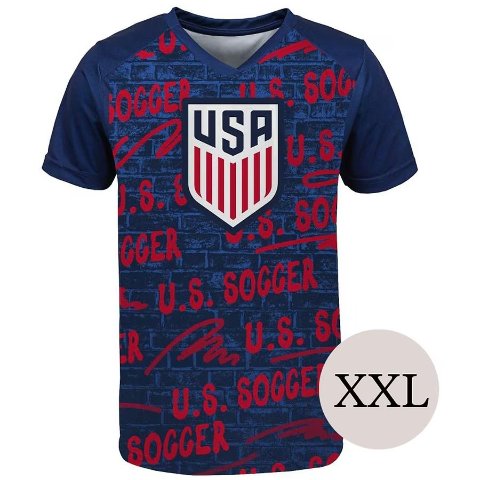 U.S. Soccer Men's Graffiti Navy Performance Shirt