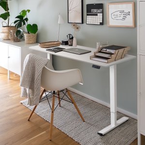 Homall 40" × 24" Electric Height Adjustable Standing Desk White