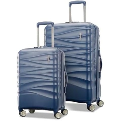 American Tourister Cascade Hardside Luggage 20/24 Inch Blue