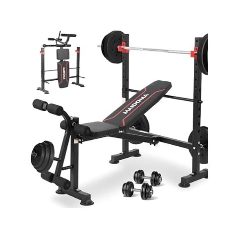 8 in 1 Weight Bench 1500LB Foldable Bench Press