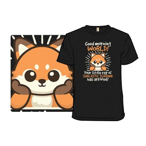 Fox Sarcastic Sunshine Graphic T-Shirt