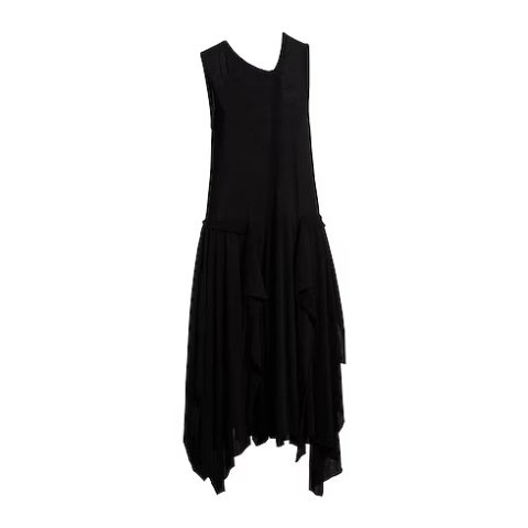 Yohji Yamamoto Black Women's Midi Dress