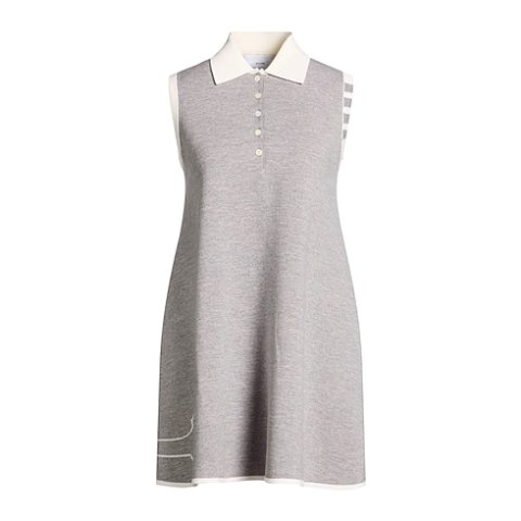 Thom Browne Light Grey Women's Short Dress