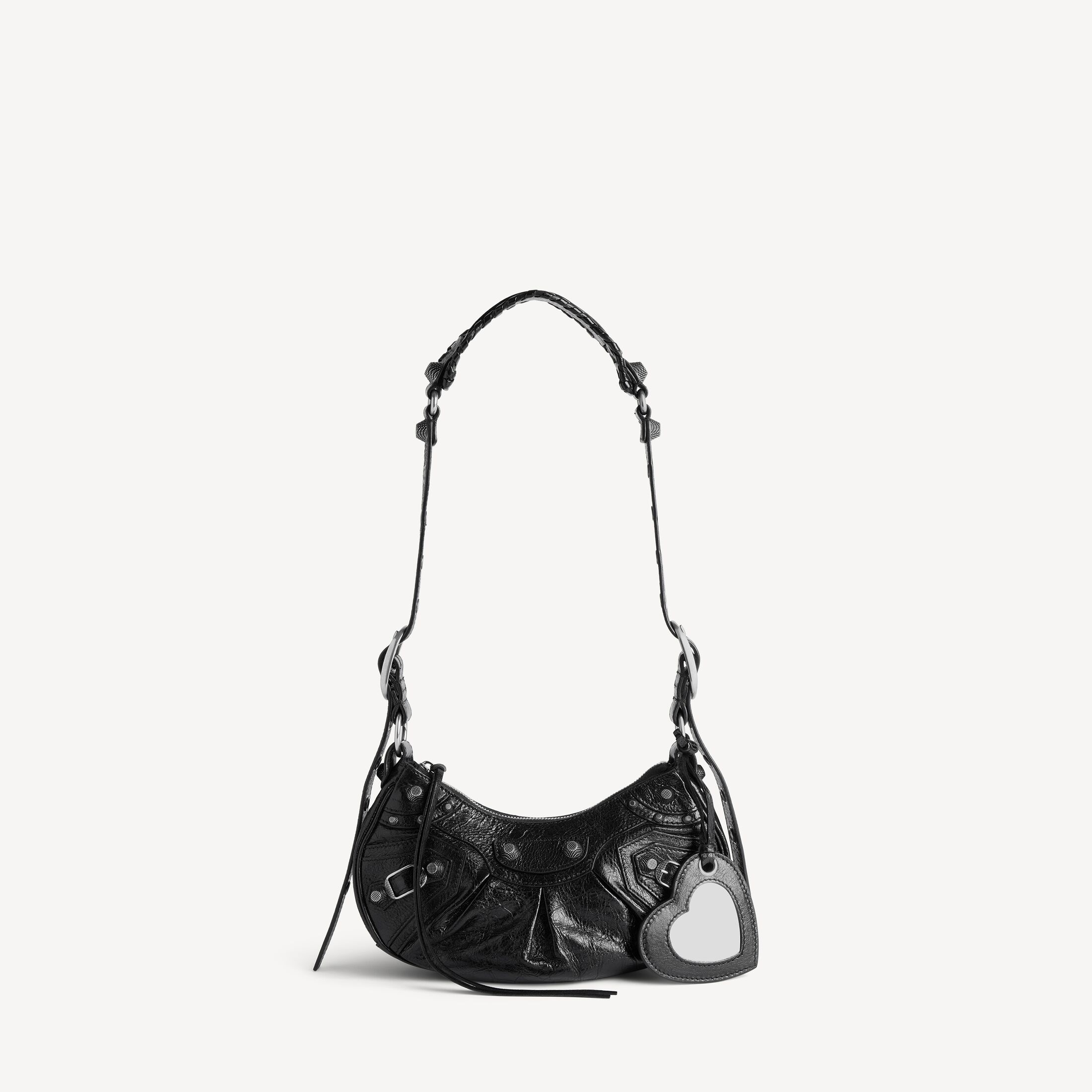 Black Balenciaga Le Cagole Shoulder Bag XS