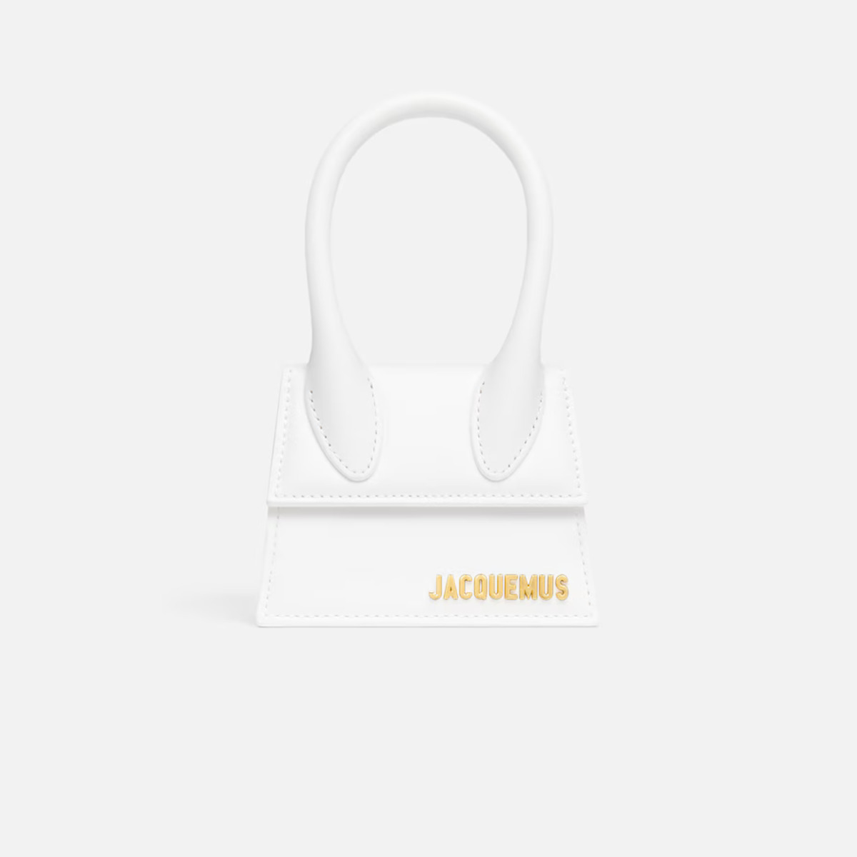Jacquemus The Chiquito white mini handbag logo detail