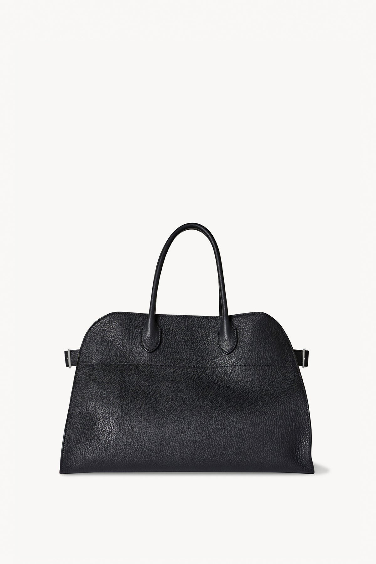 The Row Soft Margaux 15 official front image in black calfskin