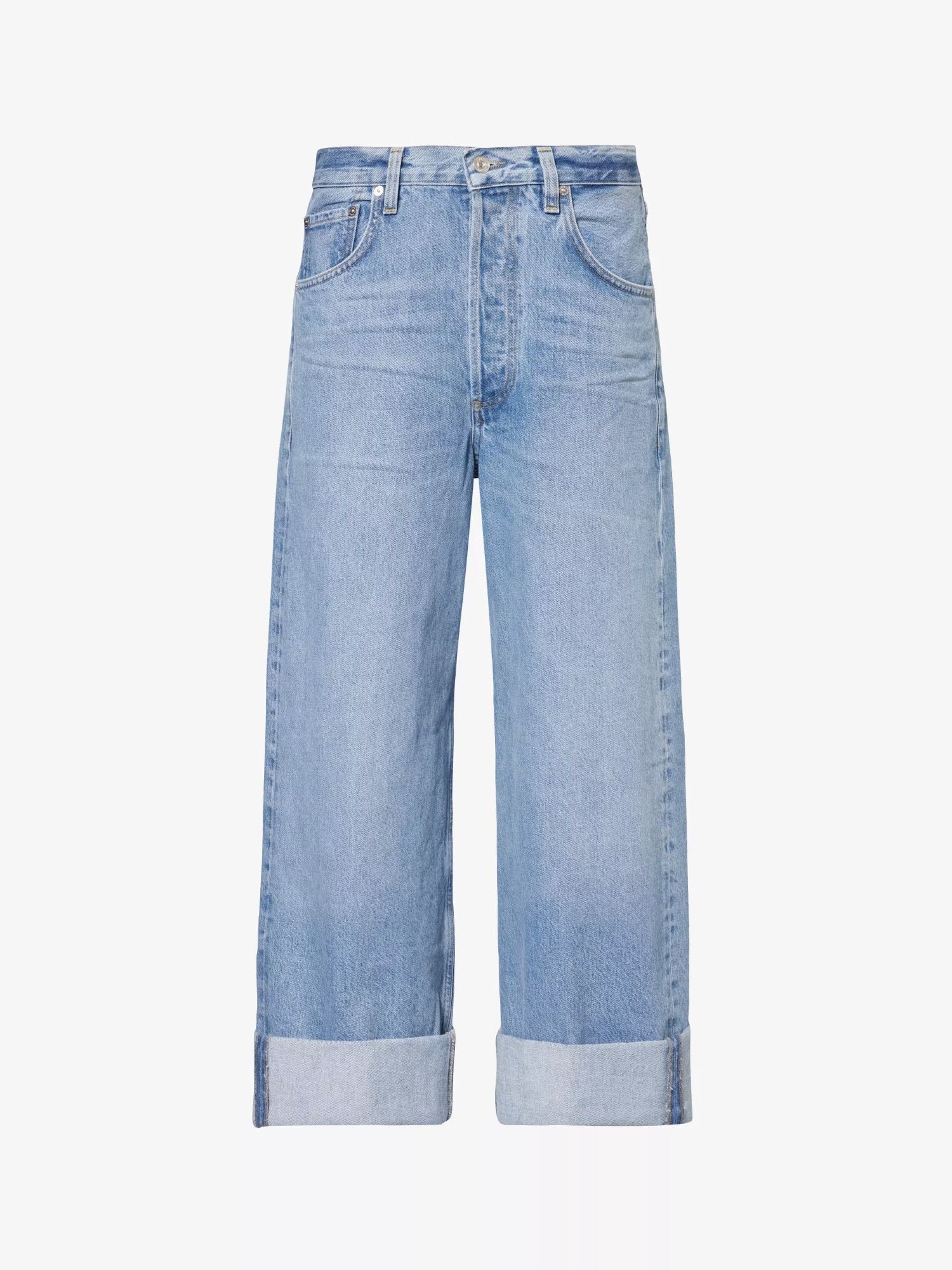 Citizens of Humanity Ayla baggy wide-leg jeans in medium blue denim