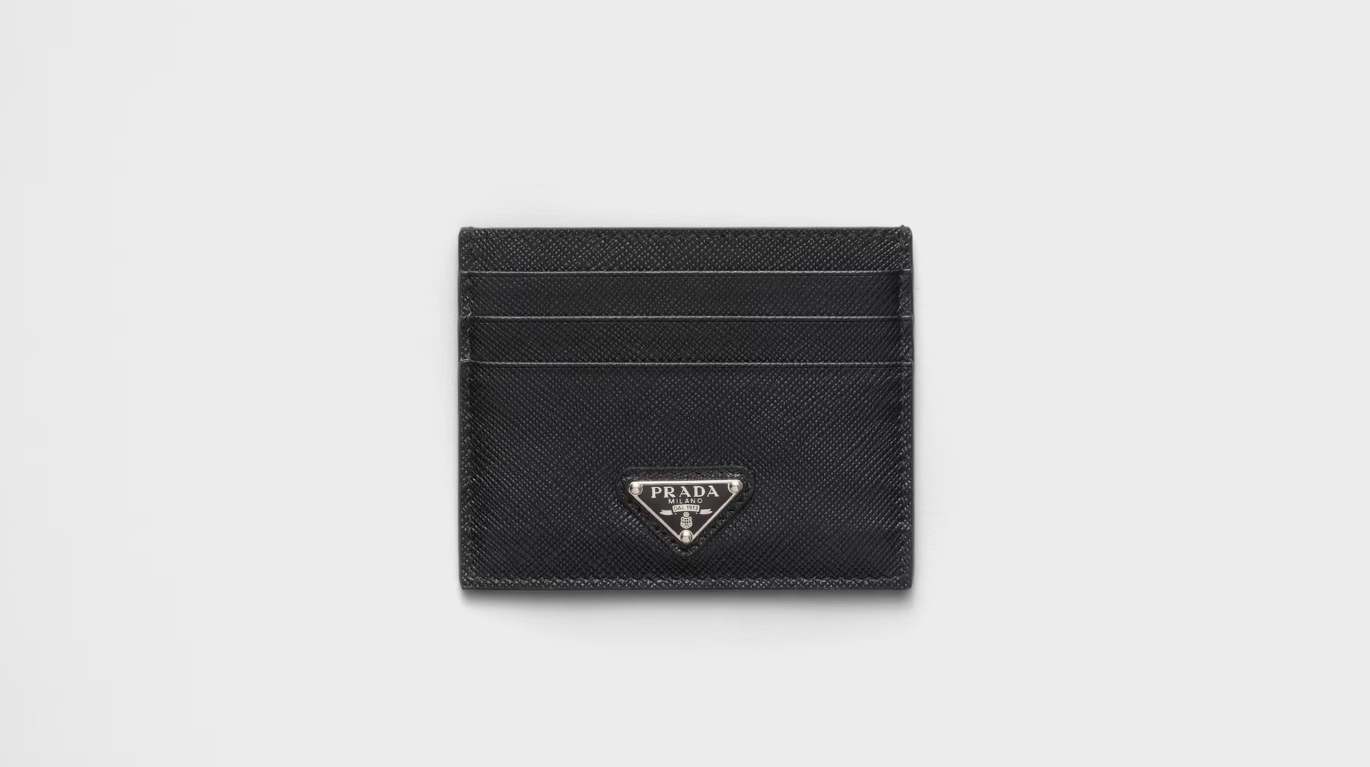 Prada black Saffiano leather card holder product image