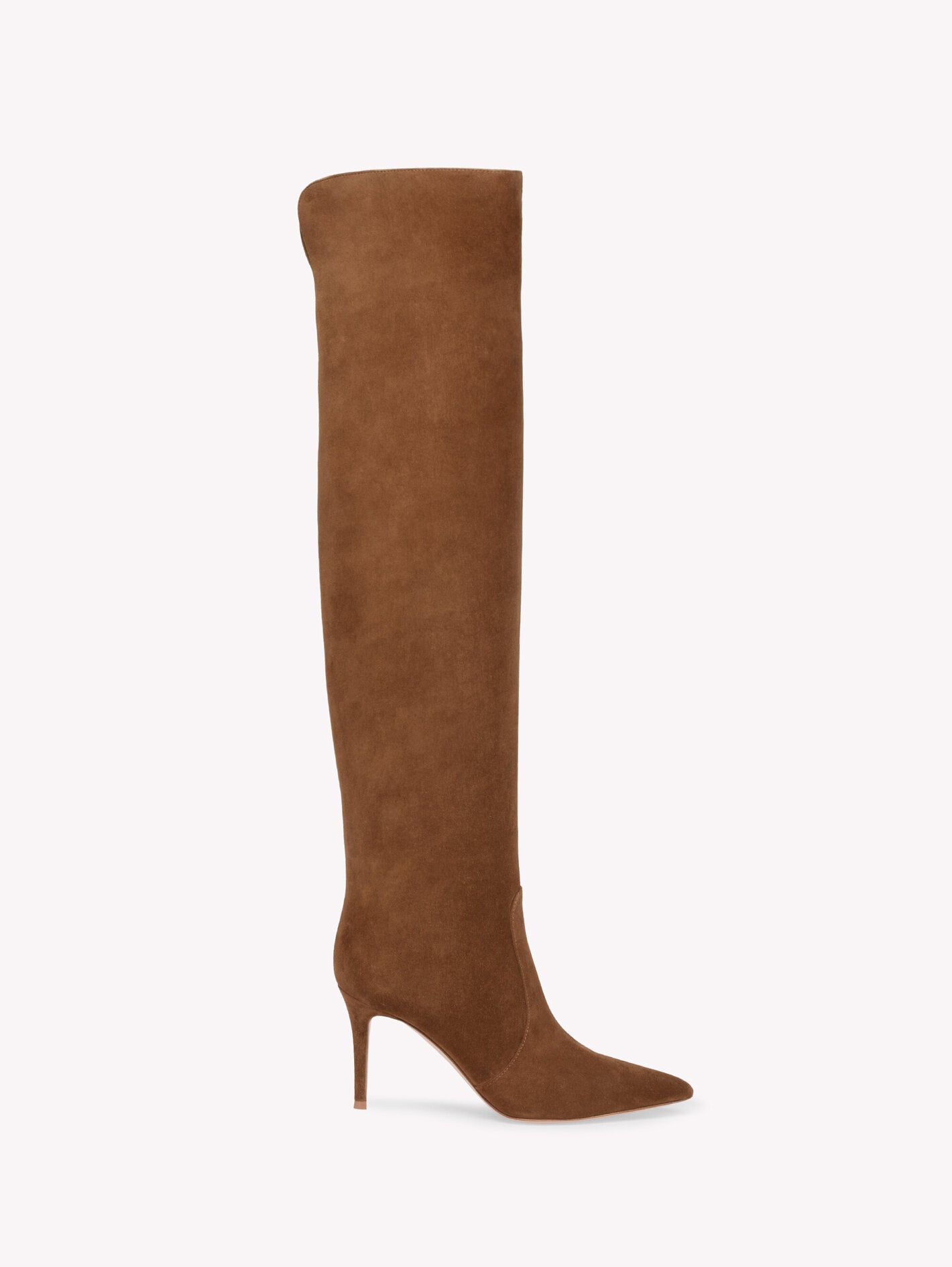 Brown suede Gianvito Rossi Hansen Cuissard over-the-knee boot