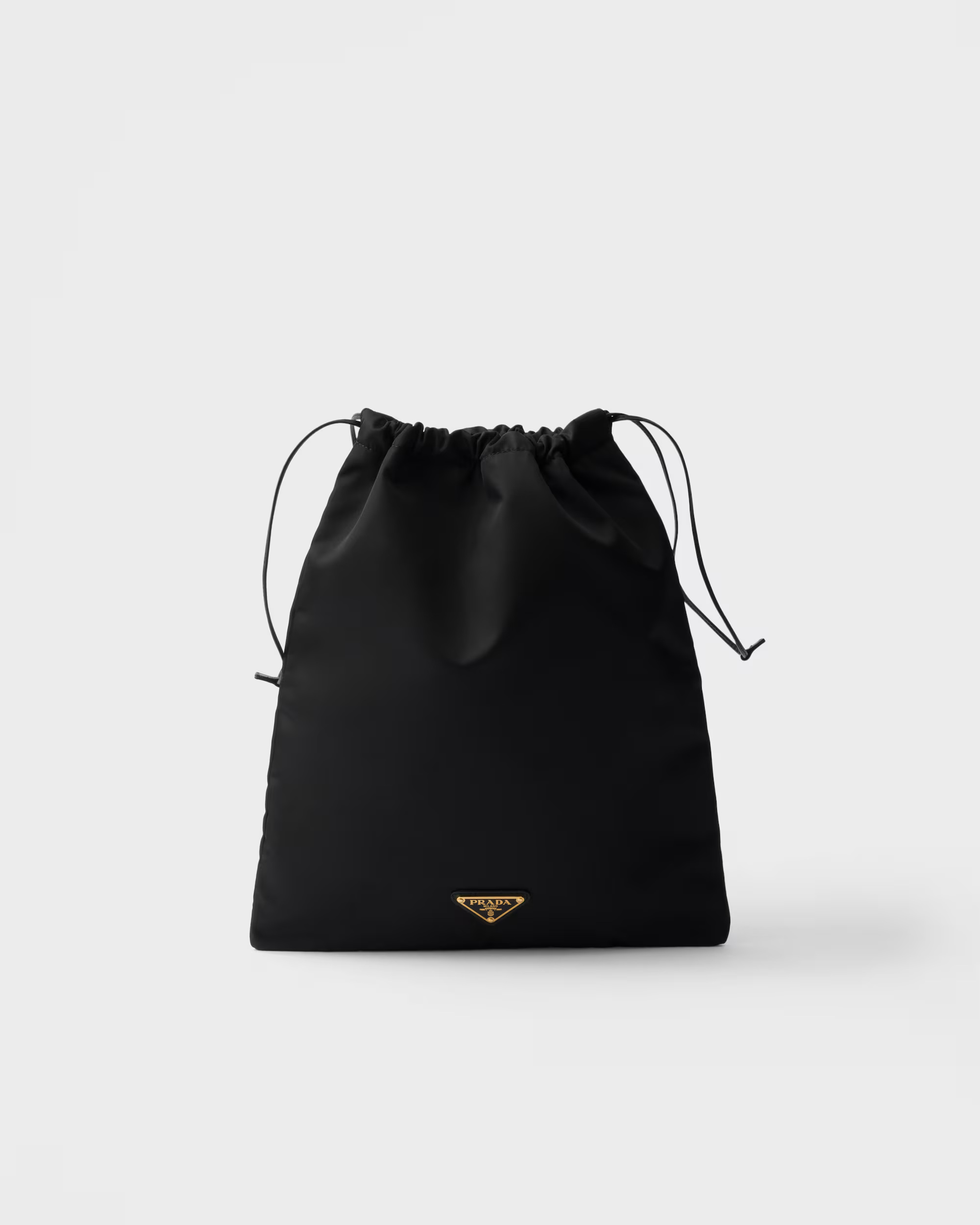 Black Prada Wish Re-Nylon drawstring pouch