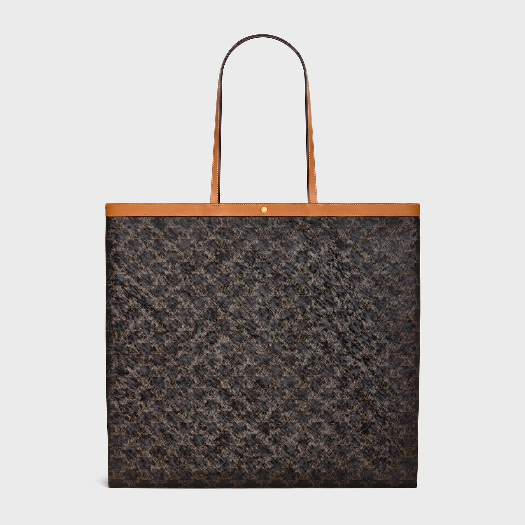 Celine Large Flat Shopper in Triomphe Canvas official front view