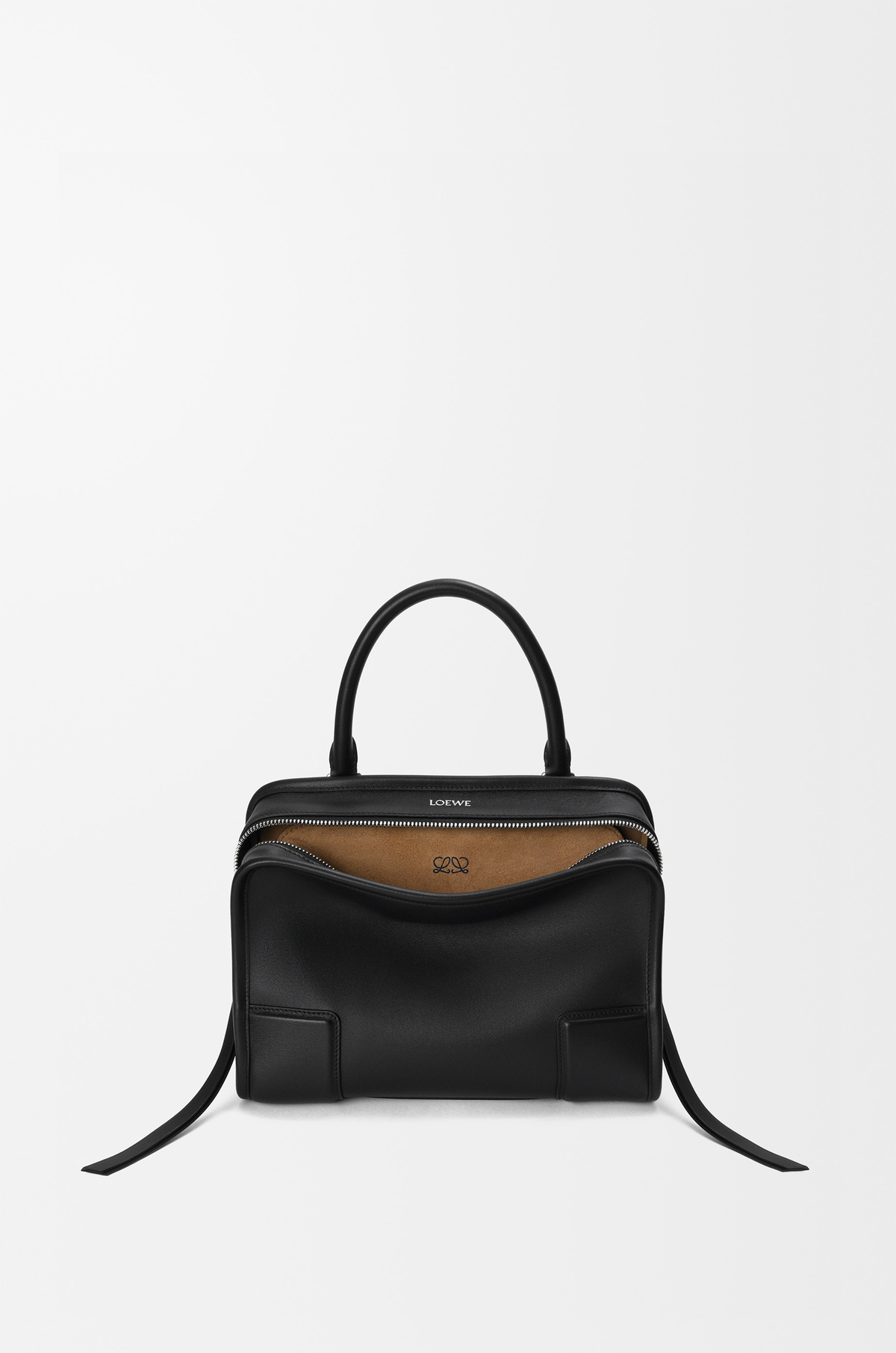 Black LOEWE Small Amazona 180 bag in soft calfskin