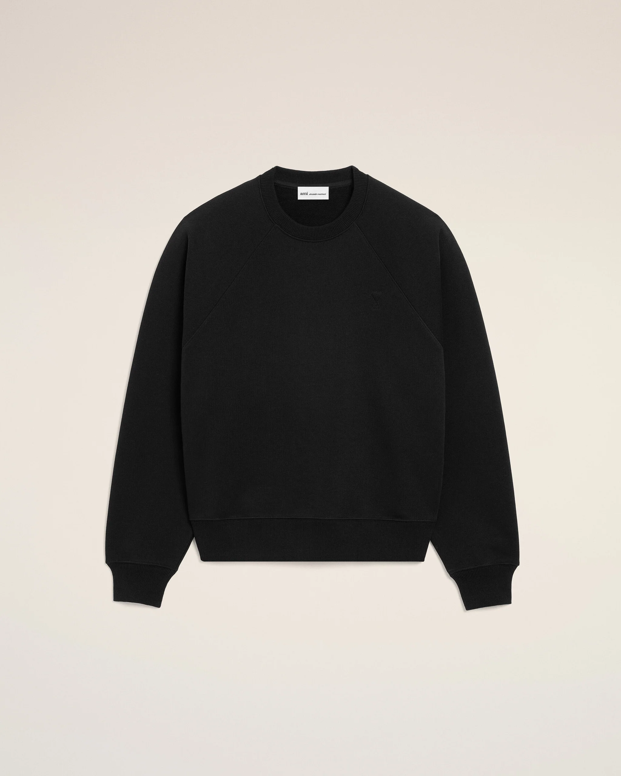 Black Ami Paris cotton Ami de Coeur sweatshirt