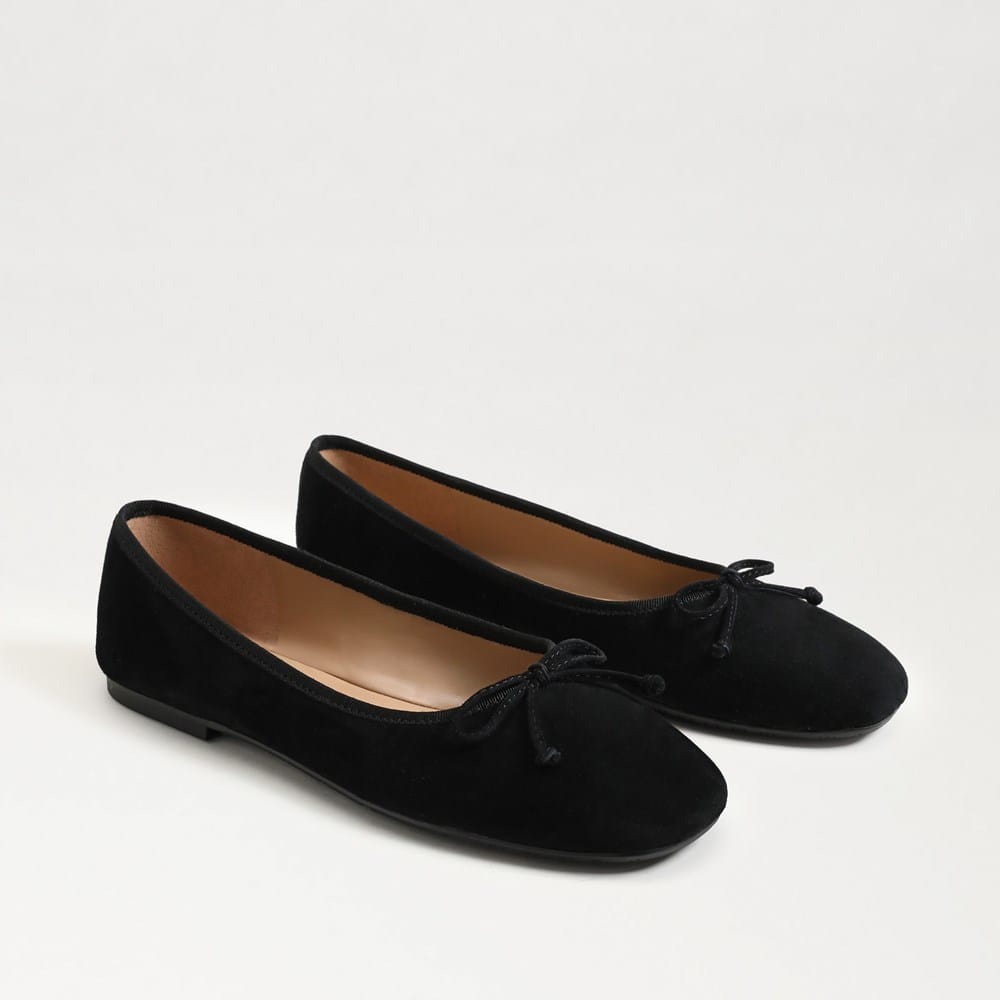 Sam Edelman Alie Ballet Flats in Black Suede